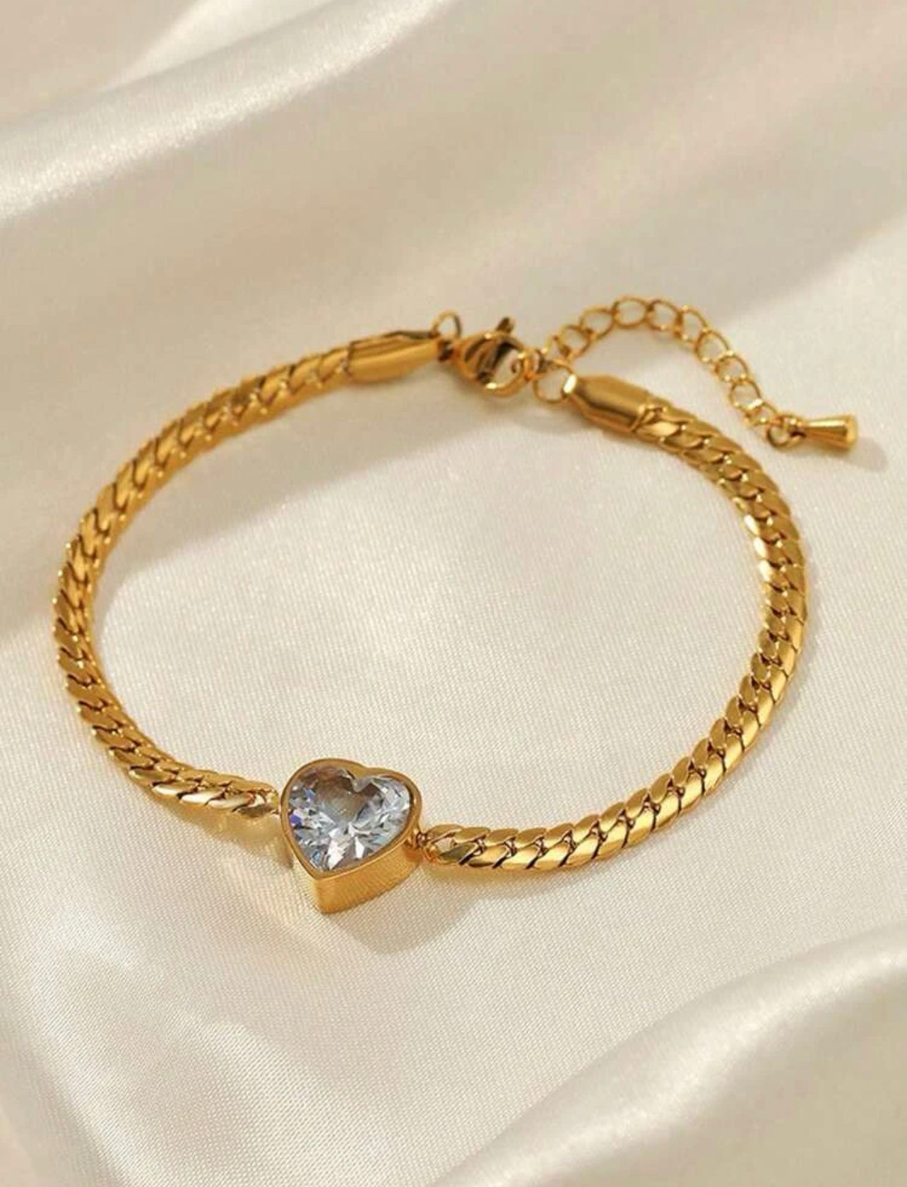 Heart Diamond Bracelet