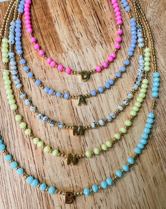 Initial Colorful Necklace